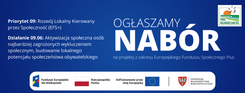 OGŁOSZENIE O NABORZE WNIOSKÓW O UDZIELENIE WSPARCIA, NABÓR nr FEWP.09.06-IZ.00-008/24